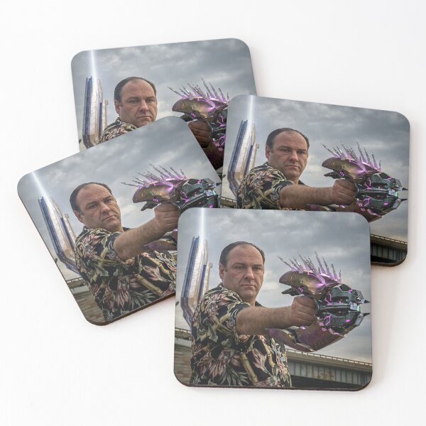 Item preview, Mob Boss With a Needler – Sci-Fi Crime Crossover designed and sold by FoundryHouse.