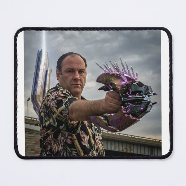 Item preview, Mob Boss With a Needler – Sci-Fi Crime Crossover designed and sold by FoundryHouse.