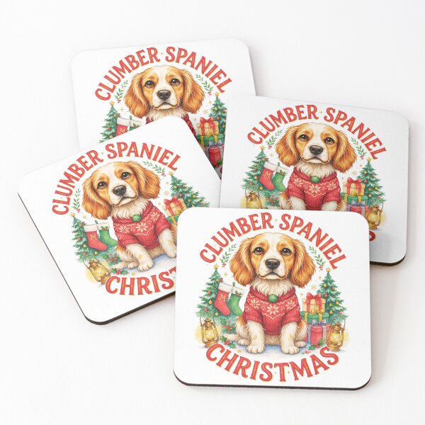 Item preview, Clumber Spaniel Christmas designed and sold by TheAnimalZ00.