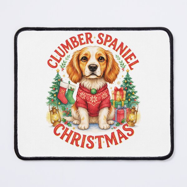 Item preview, Clumber Spaniel Christmas designed and sold by TheAnimalZ00.
