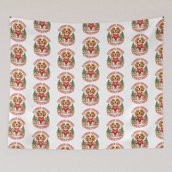 Item preview, Clumber Spaniel Christmas designed and sold by TheAnimalZ00.