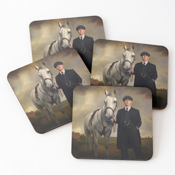 Item preview, Thomas Shelby With White Horse – Peaky Blinders Inspired Oil Painting designed and sold by FoundryHouse.