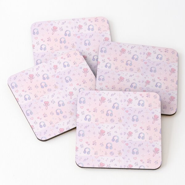 Item preview, Kawaii Fan Culture Pattern — Hearts and Headphones designed and sold by SolangeCelestial.