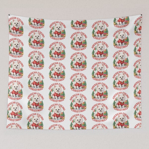 Item preview, American Eskimo Christmas designed and sold by TheAnimalZ00.