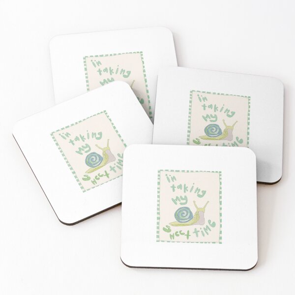 Item preview, Snail Saying I'm Taking My Sweet Time designed and sold by RammekStudio.