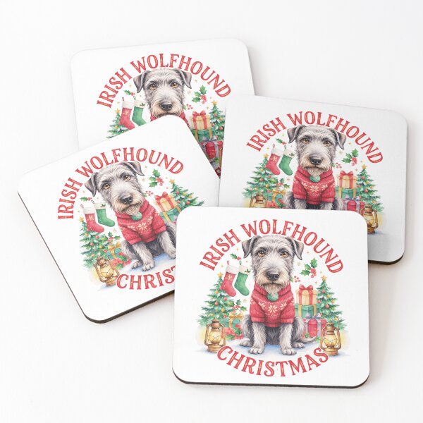 Item preview, Irish Wolfhound Christmas designed and sold by TheAnimalZ00.