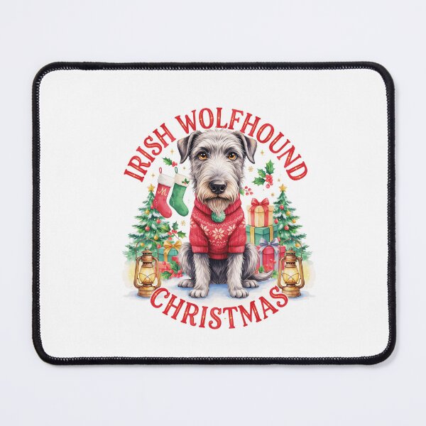 Item preview, Irish Wolfhound Christmas designed and sold by TheAnimalZ00.