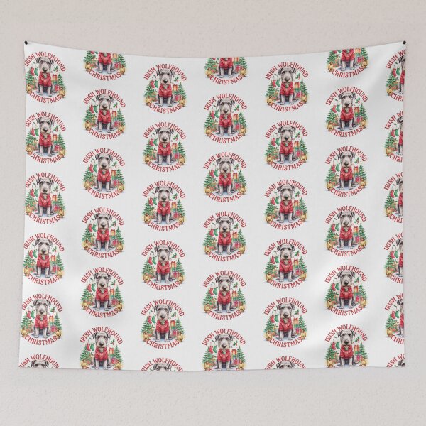 Item preview, Irish Wolfhound Christmas designed and sold by TheAnimalZ00.