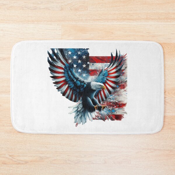 Item preview, American Bald Eagle Colored in Stars and Stripes designed and sold by AmericaFreedom.