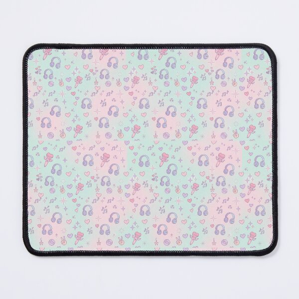Item preview, Kawaii Pastel Background — Music and Hearts designed and sold by SolangeCelestial.