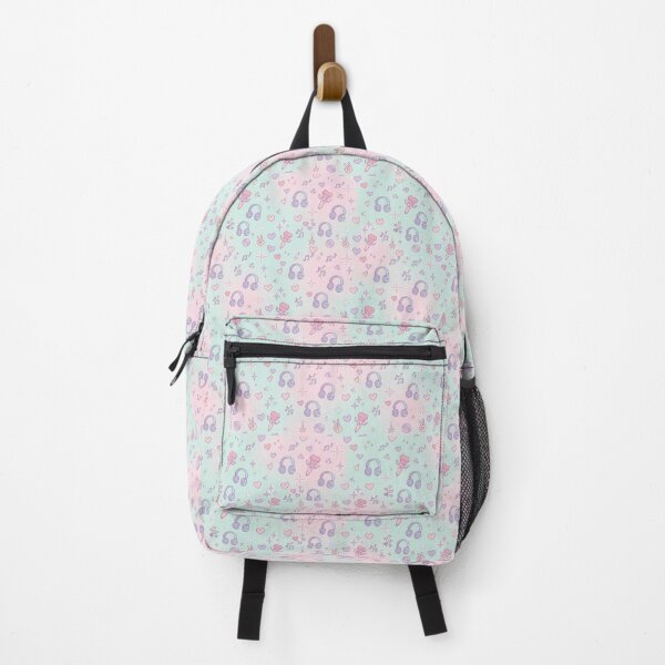 Item preview, Kawaii Pastel Background — Music and Hearts designed and sold by SolangeCelestial.