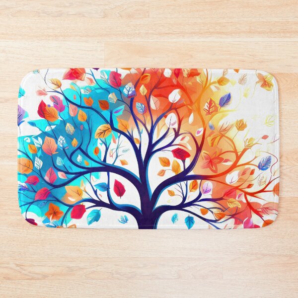 Item preview, Tree Of Life Contemporary Modern Falling Autumn Leaves  designed and sold by DEC02.