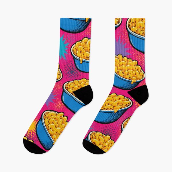 Item preview, Mac and Cheese Pop Art Pattern Comfort Food Graphic Tee designed and sold by TM DESIGNS AND MORE.