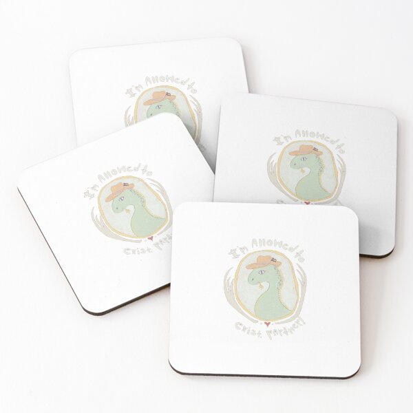 Item preview, Dinosaur with Hat and Rainbow Flag designed and sold by RammekStudio.