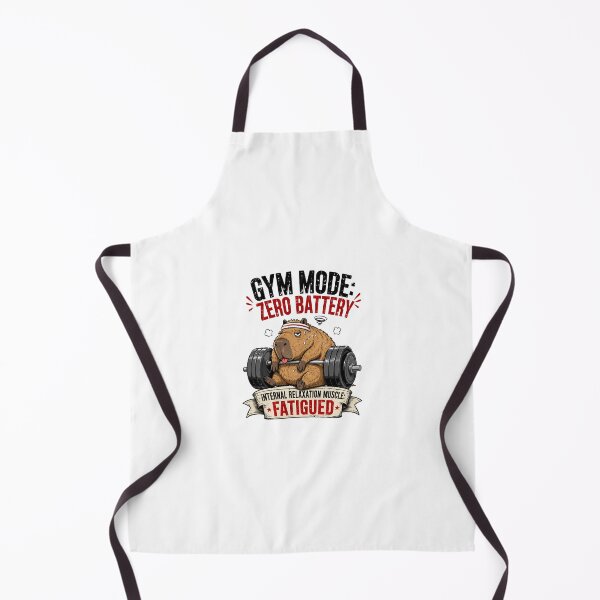 Item preview, Gym Mode Zero Battery Capybara | Funny Workout & Fitness designed and sold by Dazzle-Sizzle.