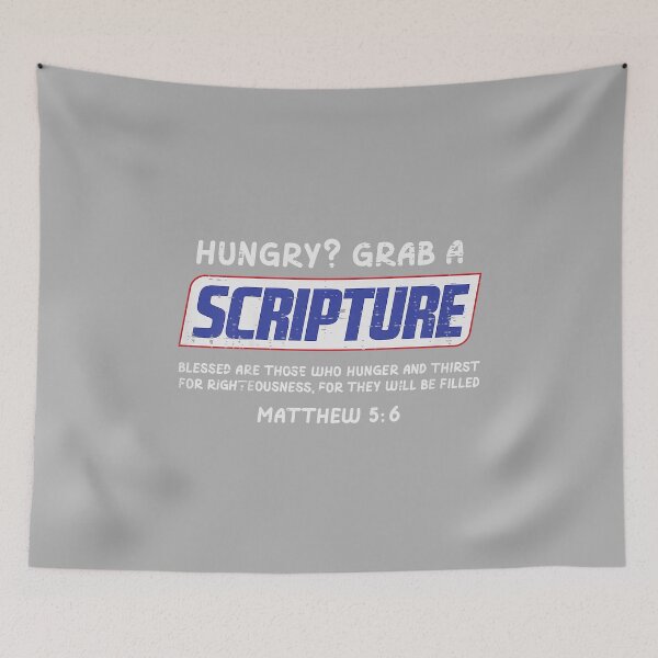 Item preview, Hungry Grab A Scripture Funny Christian God Jesus Men Women designed and sold by ArleneRowe.