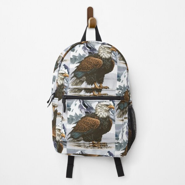 Item preview, Majestic Bald Eagle on Rocky Shore with Mountain View designed and sold by AmericaFreedom.