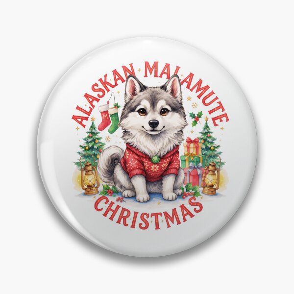 Item preview, Alaskan Malamute Christmas designed and sold by TheAnimalZ00.