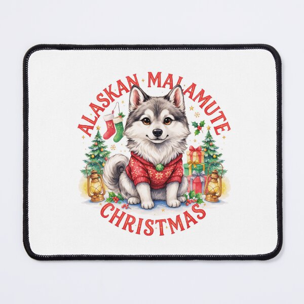 Item preview, Alaskan Malamute Christmas designed and sold by TheAnimalZ00.