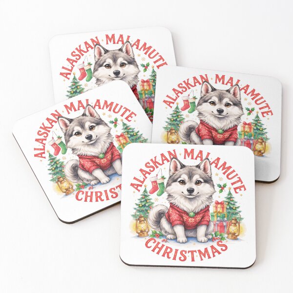 Item preview, Alaskan Malamute Christmas designed and sold by TheAnimalZ00.