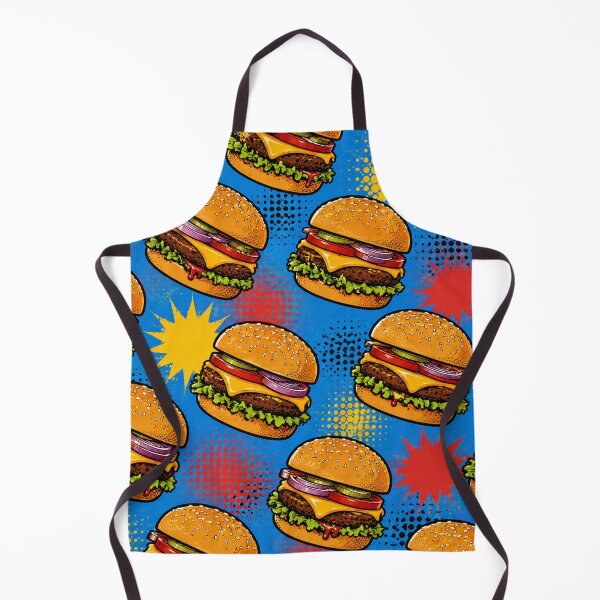 Item preview, Cheeseburger Pop Art Pattern Retro Fast Food Graphic Tee designed and sold by TM DESIGNS AND MORE.