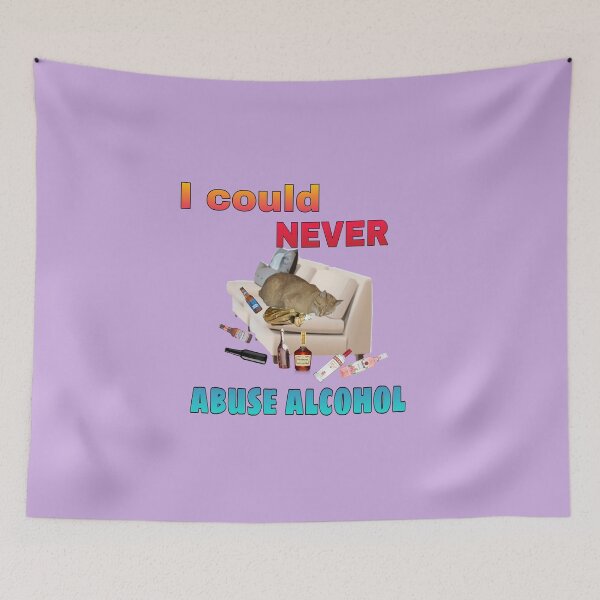 Item preview, Alcoholic cat meme designed and sold by Esmeraldas2.