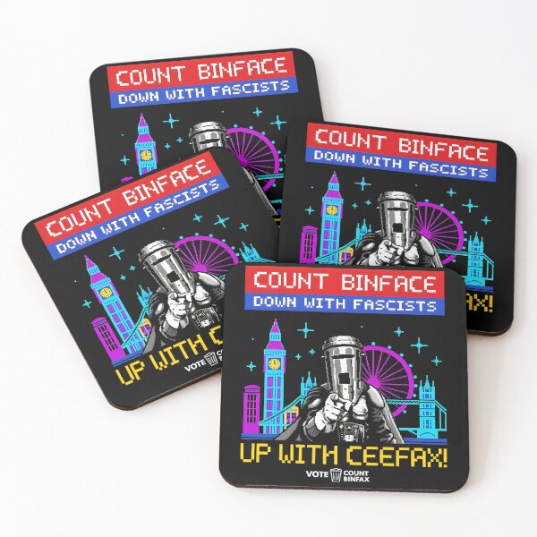 Item preview, Count Binface Up With -Ceefax Down With Fascists- Up Pixel Art designed and sold by AnaHahn.