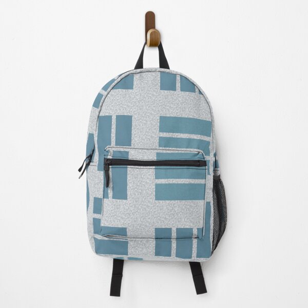 Item preview, Modern Block Grid Geometric Pattern Aqua designed and sold by TexSta.
