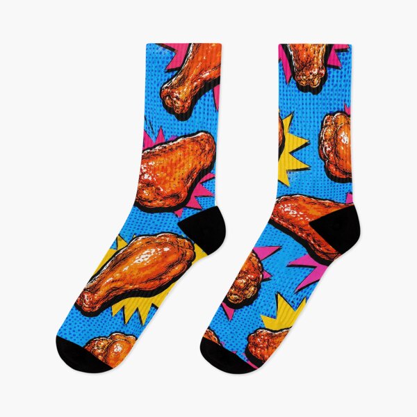 Item preview, Buffalo Chicken Wings Pop Art Pattern Spicy Food Graphic Tee designed and sold by TM DESIGNS AND MORE.