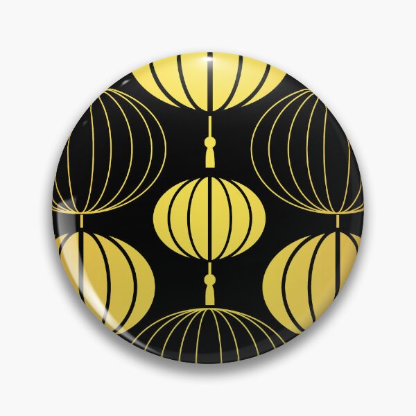 Item preview, Asian Art Deco Gold-Hues Gradient Paper Lantern Pattern designed and sold by DEC02.