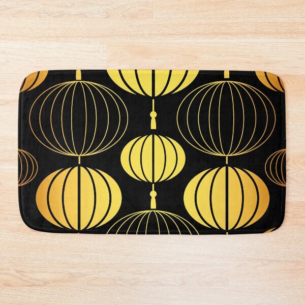 Item preview, Asian Art Deco Gold-Hues Gradient Paper Lantern Pattern designed and sold by DEC02.