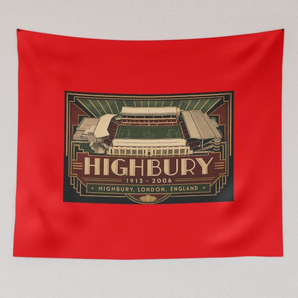 Item preview, Highbury Stadium Vintage Art Deco | Historic London Football Ground 1913-2006 designed and sold by Apex & Anthem .