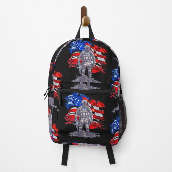 Item preview, Salute to American Military with Distressed Flag Background designed and sold by AmericaFreedom.
