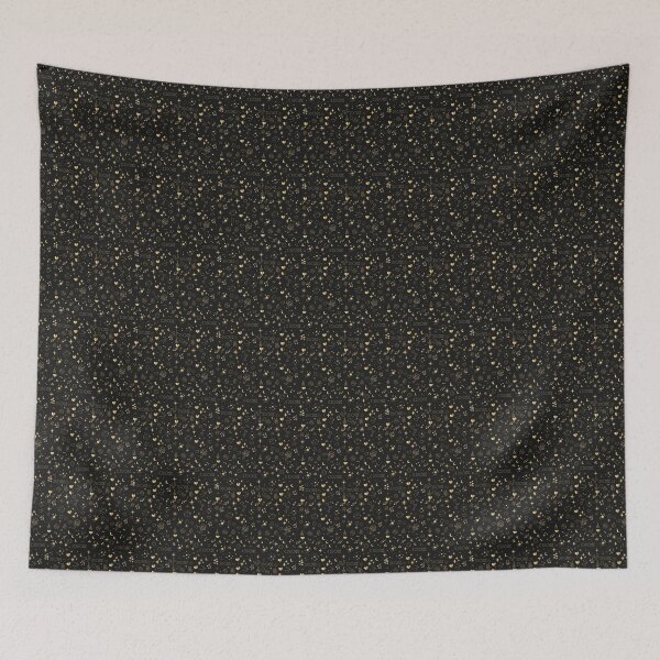 Item preview, Golden Celestial Pattern on Black — Fan Aesthetic designed and sold by SolangeCelestial.
