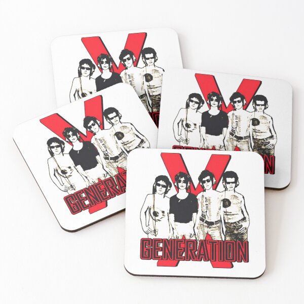 Item preview, Red Letter X Silhouette Silhouette 70s British Music Group designed and sold by TrendingShop99.