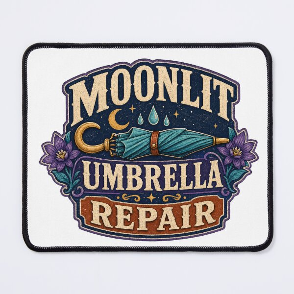 Item preview, Moonlit Umbrella Repair Workshop designed and sold by aihrgdesign.