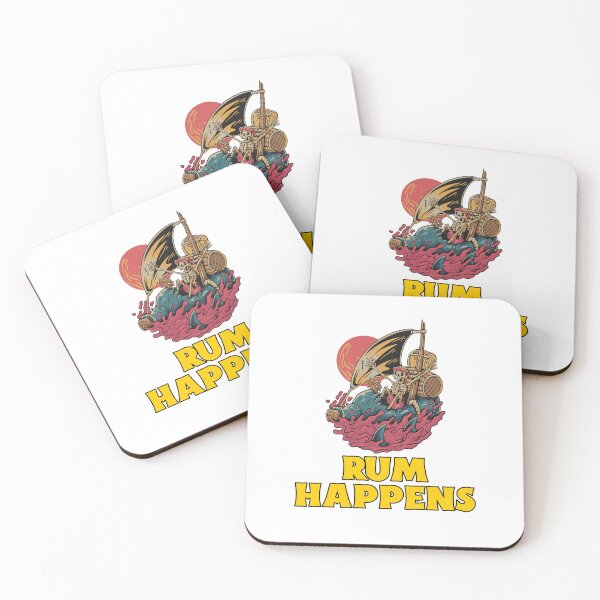 Item preview, Rum Happens Funny Pirate Skeleton Shirt | Drinking Humor Graphic Tee | Rum Lover Gift designed and sold by Aurarific.
