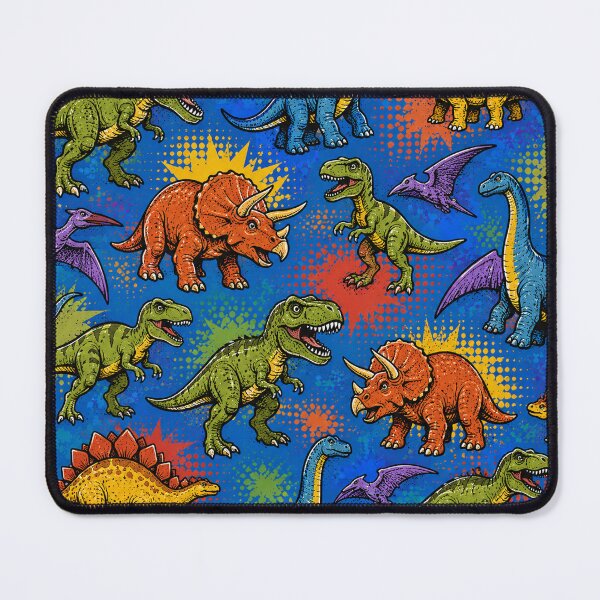 Item preview, Dinosaur Pop Art Pattern Prehistoric Reptile Lover Graphic Tee designed and sold by TM DESIGNS AND MORE.