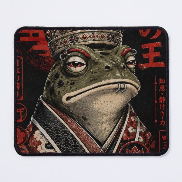 Item preview, Frog King Japanese Streetwear | Ukiyo-e Royal Frog Vintage Poster Art designed and sold by NooHaART.