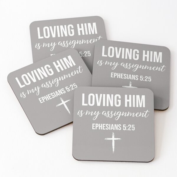 Item preview, Loving Her Loving Him is My Assignment Christian Couple_2 designed and sold by KathieFaugh.
