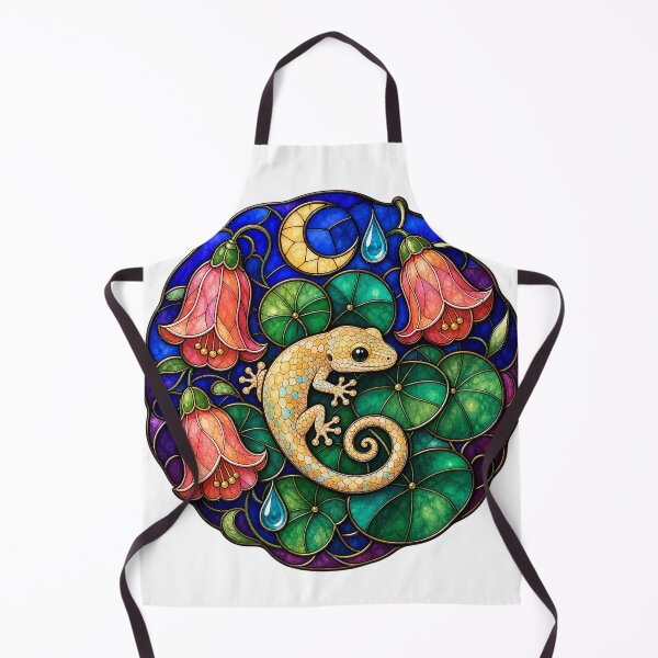 Item preview, Stained Glass Gecko Rain Garden designed and sold by aihrgdesign.