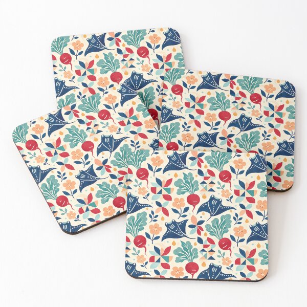 Item preview, Radish Manta Quilt Garden Pattern designed and sold by aihrgdesign.