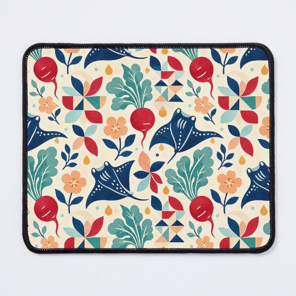 Item preview, Radish Manta Quilt Garden Pattern designed and sold by aihrgdesign.