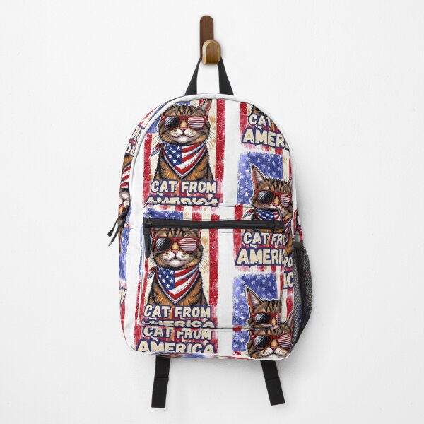 Item preview, Cat From America Funny Patriotic Cat Lover designed and sold by BellabdO.