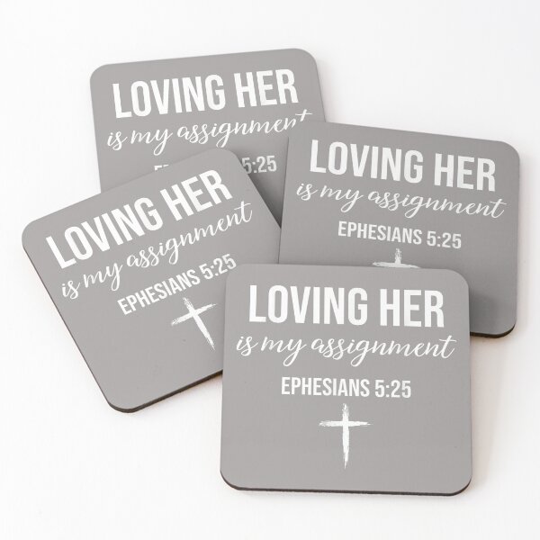 Item preview, Loving Her Loving Him is My Assignment Christian Couple designed and sold by KathieFaugh.