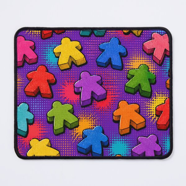Item preview, Colorful Meeple Pop Art Pattern Board Game Lover Graphic Tee designed and sold by TM DESIGNS AND MORE.