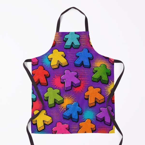 Item preview, Colorful Meeple Pop Art Pattern Board Game Lover Graphic Tee designed and sold by TM DESIGNS AND MORE.