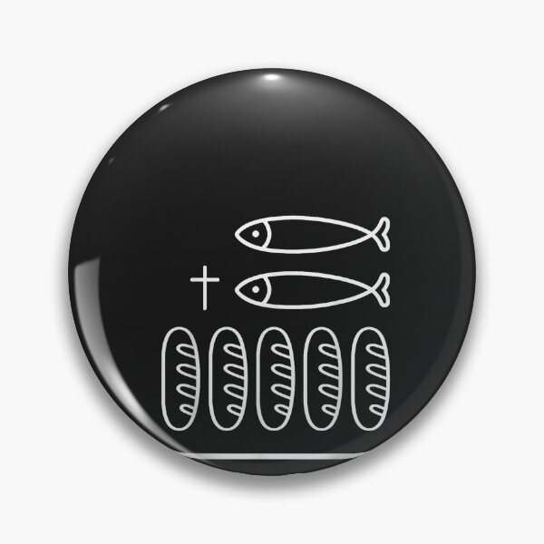 Item preview, 2 Fishes 5 Breads Jesus Feeds The 5000 Christian Bible Verse men designed and sold by CriseldaBruning.