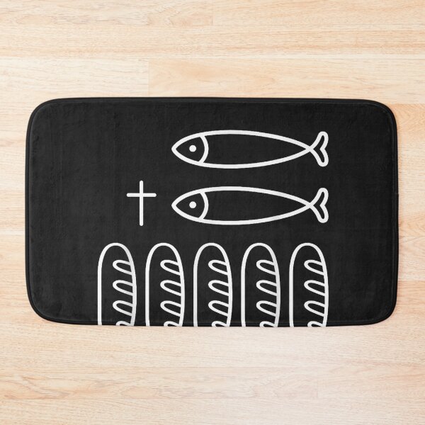 Item preview, 2 Fishes 5 Breads Jesus Feeds The 5000 Christian Bible Verse men designed and sold by CriseldaBruning.