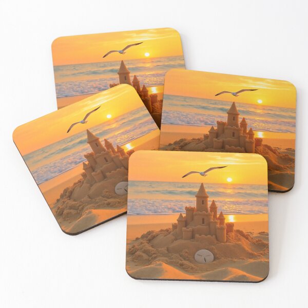 Item preview, Castles of Sand at sunset designed and sold by vernonplatt.